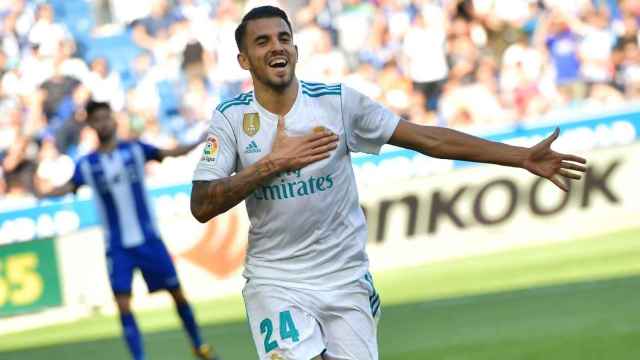 Ceballos celebrando un gol con el Real Madrid / EFE